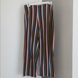 Pants. 67% Polyester 33% Rayon. Semi wide leg.